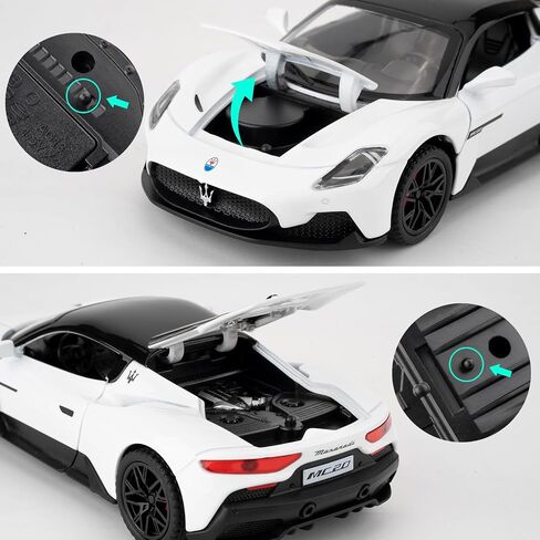 1/32 Maserati MC20 Alloy Model car, Model Toy with Pull Back Function, Toy car That Makes Sound and Bright Light, Model Toy for Collection, Gift for Kids (red) in Kuwait