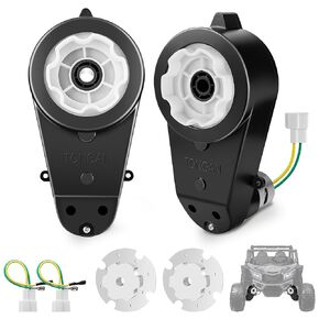 2PCS 24 Volt RS555 35000 RPM High-Speed Motor Gearbox for Power Wheels Motor Upgrade, Pair of 24V Replacement Parts for Ride On Toys, High Torque Motor for Kid's Electric Vehicle Replace Parts