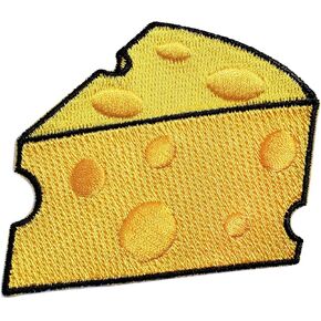 Cheese Patch- Iron On or Sew On Embroidered Patch