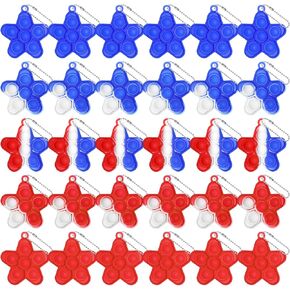 Christmas 60pcs Mini Pop Keychain Fidget Toys, Mini Pop Bubble Christmas Fidget Toy,Silicone Mini Pop Toys Fidget Keychain Relieve Anxiety Stress Fidget Toy