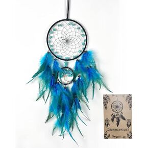 Dream Catcher, Handmade Dreamcatcher with Healing Crystal Stone, Tree of Life Dream Catchers Hanging Ornament for Home Bedroom Birthday Party, Perfect Craft Gift for Kids (Gray)