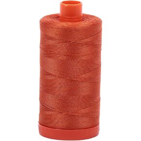 خيط قطن Aurifil Mako صلب 50 واط، 1422 ياردة، برتقالي صدئ