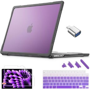 Tuiklol for 2025 2024 2023 MacBook Air 15 inch Case with M4 /M3/ M2 Chip Model A3241 / A3114 / A2941,Heavy Duty Protective Hard Shell with Keyboard Cover for MacBook Air 15.3’’ Cover,Blue