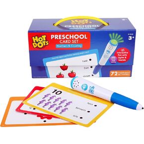 Educational Insights Hot Dots Numbers Set with 72 Activities, Learn to Count Preschool Set with Interactive Pen, Ages 3+