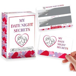 Date Night Ideas for Couples - 40 Scratch Off Cards with Date Ideas & Surprises, Plus 5 Customizable Cards to Create Your Own, Fun Couple Date Night to Strengthen Your Relationship
