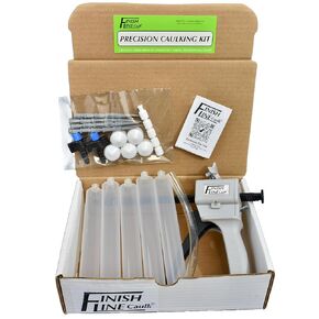 Precision 55 ML Manual Dripless Syringe Style Caulk/Paste/Fluid Dispenser, Empty Syringe Barrels, Tips, Caps and Filling System *Sealant Sold Separately.