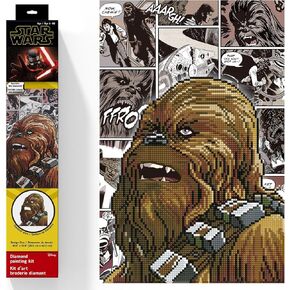 DIAMOND DOTZ ® - مجموعة الأعمال الفنية للرسم الماسي لحرب النجوم Chewbacca، فن الماس لحرب النجوم، لوحة الماس لحرب النجوم، فن الماس لحرب النجوم، لوحة الماس لحرب النجوم