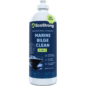Bilge Cleaner & Deodorizer | Heavy Duty Formula Digests Odor Causing Sludge, Grease, Oil, Sheen, Gasoline | Biodegradable, Fish Safe, Chemical-Free (128 oz)