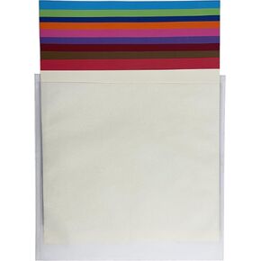 CheckOutStore Non Woven Storage Sleeves Organizer - for 12x12 Cardstock Paper - Keep Your Paper Neat and Tidy (White) (Pack of 100)