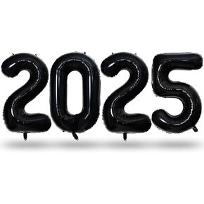 Beige New Year 2025 Foil Balloons, Cream White Sand New Years Eve Party Supplies 2025, 40In Big Boho Ivory Number 2025 Graduation Helium Balloon Kit for New Year Celebration Party Decorations Supplies