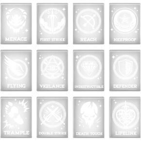 LITKO Ability Tokens | Keyword Counters Set| Compatible with Magic: The Gathering | MTG | Black