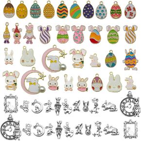 WOCRAFT 50pcs Enamel Bracelet Christmas Charms for Jewelry Making Crafts DIY Necklace Bracelet Keychain Crafting Charms Kit (SN936)