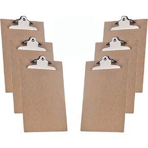 Acrimet Clipboard Letter Size A4 (13" x 9 1/16") Jumbo Clip (Hardboard) (6 Pack)