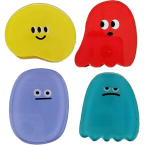 4 Grimace Clips Cute Smiley face Paper Clips Snack Bags Paper Note Stickers for Storage Learning Desktop Storage Organizing Kitchen Desktop