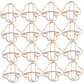 20Pcs Cute Mushroom Paper Clips Multi Use File Clips for Office School and Home Document Organization Design for Creative Desk Accessories