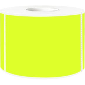 STARLIBOO Fluorescent Neon Labels 3 x 2 Inch, Colored Labels Stickers Rectangular Moving Labels Stickers, Adhesive Inventory Large Color Coding Labels (Fluorescent Green, 250 Labels)