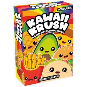 لعبة بطاقات AQUARIUS Kawaii Krush - لعبة ممتعة للحفلات العائلية للأطفال والمراهقين والبالغين - هدية ليلية للعبة عائلية مسلية - من 2 إلى 7 لاعبين - للأعمار من 6 سنوات فما فوق