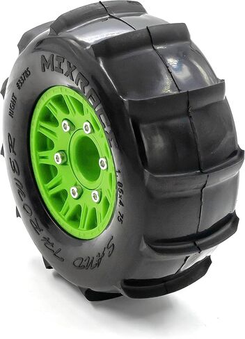 4PCS RC Paddles Buggy Tires 116mm RC Snow Sand Short Course Truck Tire W/Hard Plastic Wheel Rim 14/17mm Hex Fit for 1/10 Short-Course Truck 727 Slash K1 Trx4 Vkar V1 Arrma HSP HPI Tamiya in Kuwait