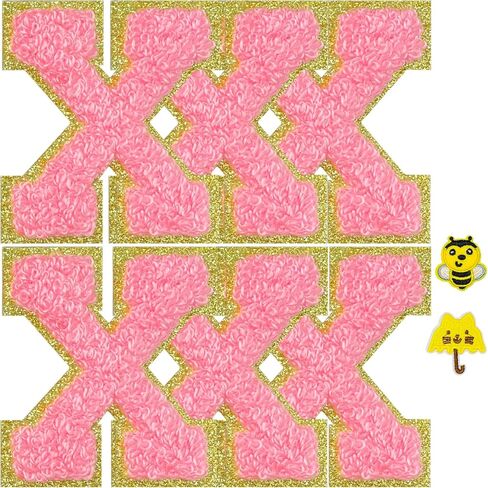 Jongdari Chenille Letter Patches Iron on Letters for Clothing, 2.2'' Varsity Letter Patch, Glitter Embroidery Letter with Ironed Adhesive, Alphabet Sewing Appliques (Green 56pcs) in Kuwait