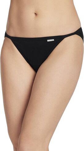 Jockey Women's Underwear Elance String Bikini - 3 Pack, Light, 7 in Saudi Arabia