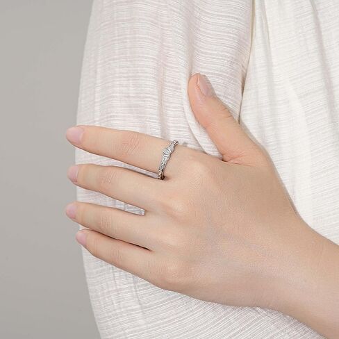 Lotus Anxiety Fidget Rings for Women: 925 Sterling Silver Spinner Rings Stress Relief Spin Band Rings for Anxiety Jewelry Birthday Gifts in Saudi Arabia
