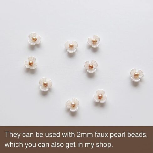 6mm/0.24" Super Tiny Sparkling Plastic Flowers, Mini Flowers, Doll Clothes Flowers, Craft Supplies, in 8 Colors, for Doll Clothes Embellishments/Nail Art (20PCS) in Saudi Arabia