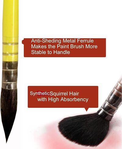 Spotter Short Liner Paint Brushes Set of 4 Size 4/0, 5/0, 6/0 and 7/0(Parrot Green Short Liner) in Saudi Arabia
