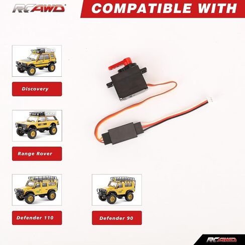 RCAWD Steel Gear FCX24M Steeing Servo & 15T Servo Arm Horn لـ FMS 1/24 FCX24M سلسلة ترقيات الجزء in Saudi Arabia