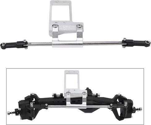 الألومنيوم الخفافيش سيرفو جبل مع محاكاة مجموعة التوجيه الهيدروليكي ل 1/10 RC الزاحف سيارة كابرا F9 إزاحة بوابة المحور LCG الهيكل DIY in Kuwait