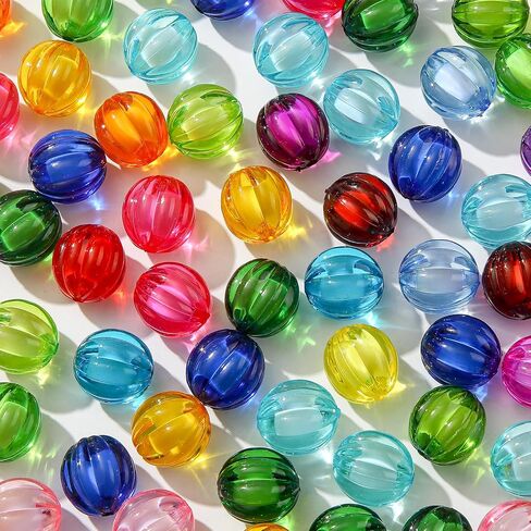 20mm Acrylic Beads 100pcs Chunky Bubblegum Beads Bulk Mixed Color Opaque Beads for DIY Bead Pen (color) in Saudi Arabia
