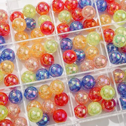 20mm Acrylic Beads 100pcs Chunky Bubblegum Beads Bulk Mixed Color Opaque Beads for DIY Bead Pen (color) in Saudi Arabia