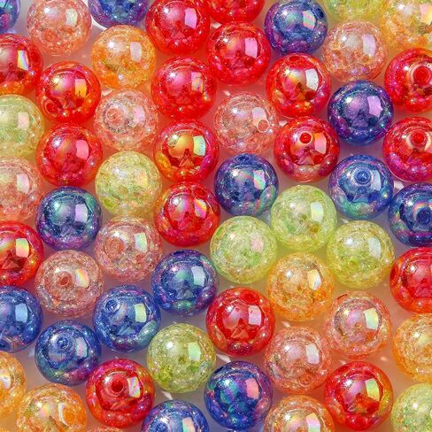 20mm Acrylic Beads 100pcs Chunky Bubblegum Beads Bulk Mixed Color Opaque Beads for DIY Bead Pen (color) in Saudi Arabia