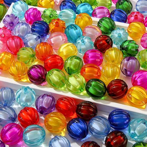 20mm Acrylic Beads 100pcs Chunky Bubblegum Beads Bulk Mixed Color Opaque Beads for DIY Bead Pen (color) in Saudi Arabia
