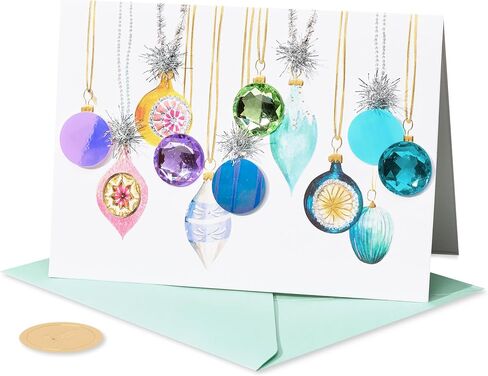 Papyrus Holiday Card, Decorative Christmas Wreaths with Bows, Perfect for Anyone (Season With Joy) in Saudi Arabia