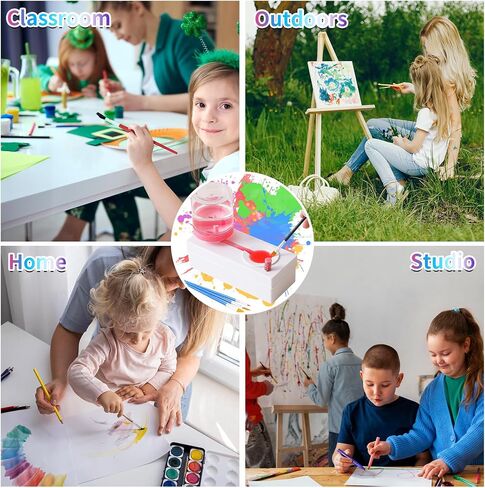 Paint Brush Cleaner Brush Rinser with Drain Water Circulation Paintbrush Scrubber Cleaner Rinser Cup for Acrylic, Watercolor, Oil and Water-Based Paints Art Supplies Paint Brush Cleaner Tool in Saudi Arabia
