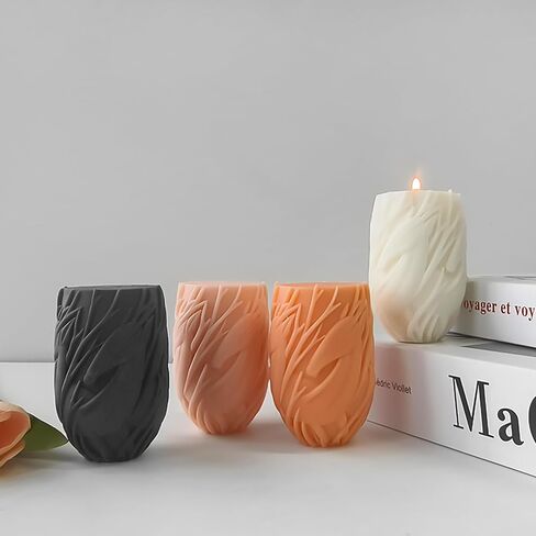 Frog Cylinder Candle & Resin Mold - Resin Casting Silicone Molds for Home Decor & Candle Making Wave Spiral Mold in Saudi Arabia