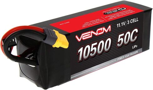 سلسلة محرك Venom 50C 4S - بطارية LiPo RC بقدرة 7000 مللي أمبير في الساعة 14.8 فولت - قابس عالمي 2.0، خلية ليثيوم بوليمر 4 - موصل سيليكون ناعم ومتوافق مع XT60، Traxxas، Deans، EC3، 2WD، 4WD، الشاحنات والعربات in Saudi Arabia