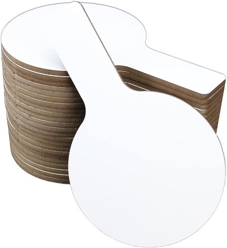 Flipside Products Mini Dry Erase Answer Paddle - Class(FLP10036), White, Pack of 12, 5 x 9 in Saudi Arabia