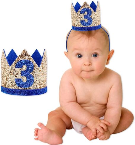 Baby 3 st Birthday Hat, Birthday Party Decorations, Kids Party Props Shooting, Party Supplies in Saudi Arabia