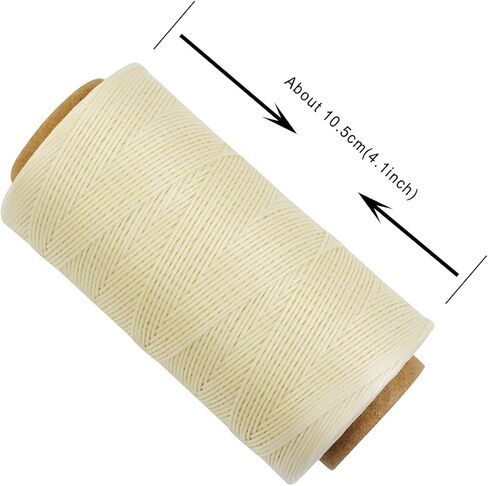280 Yards Leather Sewing Waxed Thread 150D 0.8mm Flat Sewing Waxed Thread for Sewing Upholstery Leather Craft DIY Shoe Repairing (Black) in Kuwait