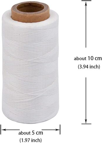 280 Yards Leather Sewing Waxed Thread 150D 0.8mm Flat Sewing Waxed Thread for Sewing Upholstery Leather Craft DIY Shoe Repairing (Black) in Kuwait