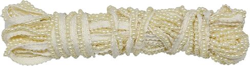 Craft Love Pearl Moti Border Lace 9.2 Yards/ 8.5 Meters for Sewing Decoration & Crafts (1 cm Wide) in Saudi Arabia