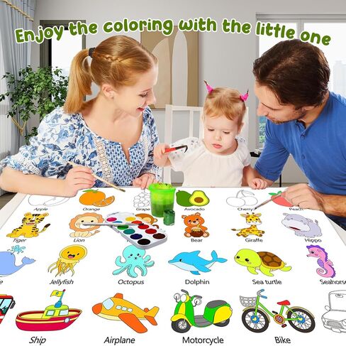 عبوة من قطعتين من ملصق التلوين العملاق لعيد الميلاد السعيد، مفرش طاولة تلوين كبير لعيد الميلاد للأطفال، ملصق تلوين كبير جدًا، ألعاب عيد ميلاد حرفية للأطفال الأولاد والبنات في الفصول الدراسية وحفلات الأنشطة in Kuwait