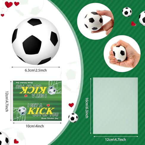 24 Pcs Valentine's Day Mini Baseball Sports Stress Balls with Headers Self Sealing Bag Mini Stapler Staples Valentines Party Favor Toy Gifts for Kids Classroom Exchange Prizes Anxiety Relief in Kuwait