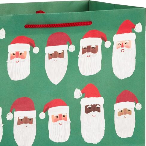 Hallmark Holiday Gift Bag Assortment (8 Bags; 3 Small 6", 3 Medium 9", 2 Large 13") Multicultural Santa Claus, Merry Happy Everything, Tacos, Donuts, Pizza, for Kids, Teachers, Foodies in Saudi Arabia