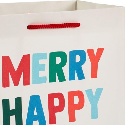 Hallmark Holiday Gift Bag Assortment (8 Bags; 3 Small 6", 3 Medium 9", 2 Large 13") Multicultural Santa Claus, Merry Happy Everything, Tacos, Donuts, Pizza, for Kids, Teachers, Foodies in Saudi Arabia