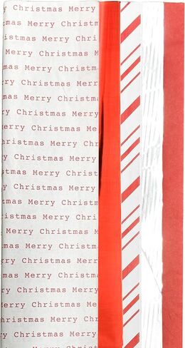 200 Sheets of Christmas Gift Tissue Paper, Paper and Mylar ChristmasTree and Snowflake Themed Sheets by ALEF in Kuwait