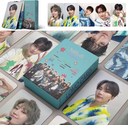 55 Pcs Lomo card For SEVENTEEN% -HEAVEN Photocards Merchandise gift for Girls and Boys Collection Decorations (B) in Saudi Arabia