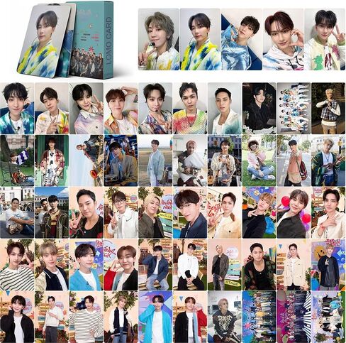 55 Pcs Lomo card For SEVENTEEN% -HEAVEN Photocards Merchandise gift for Girls and Boys Collection Decorations (B) in Saudi Arabia