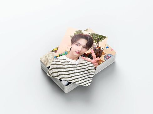 55 Pcs Lomo card For SEVENTEEN% -HEAVEN Photocards Merchandise gift for Girls and Boys Collection Decorations (B) in Saudi Arabia
